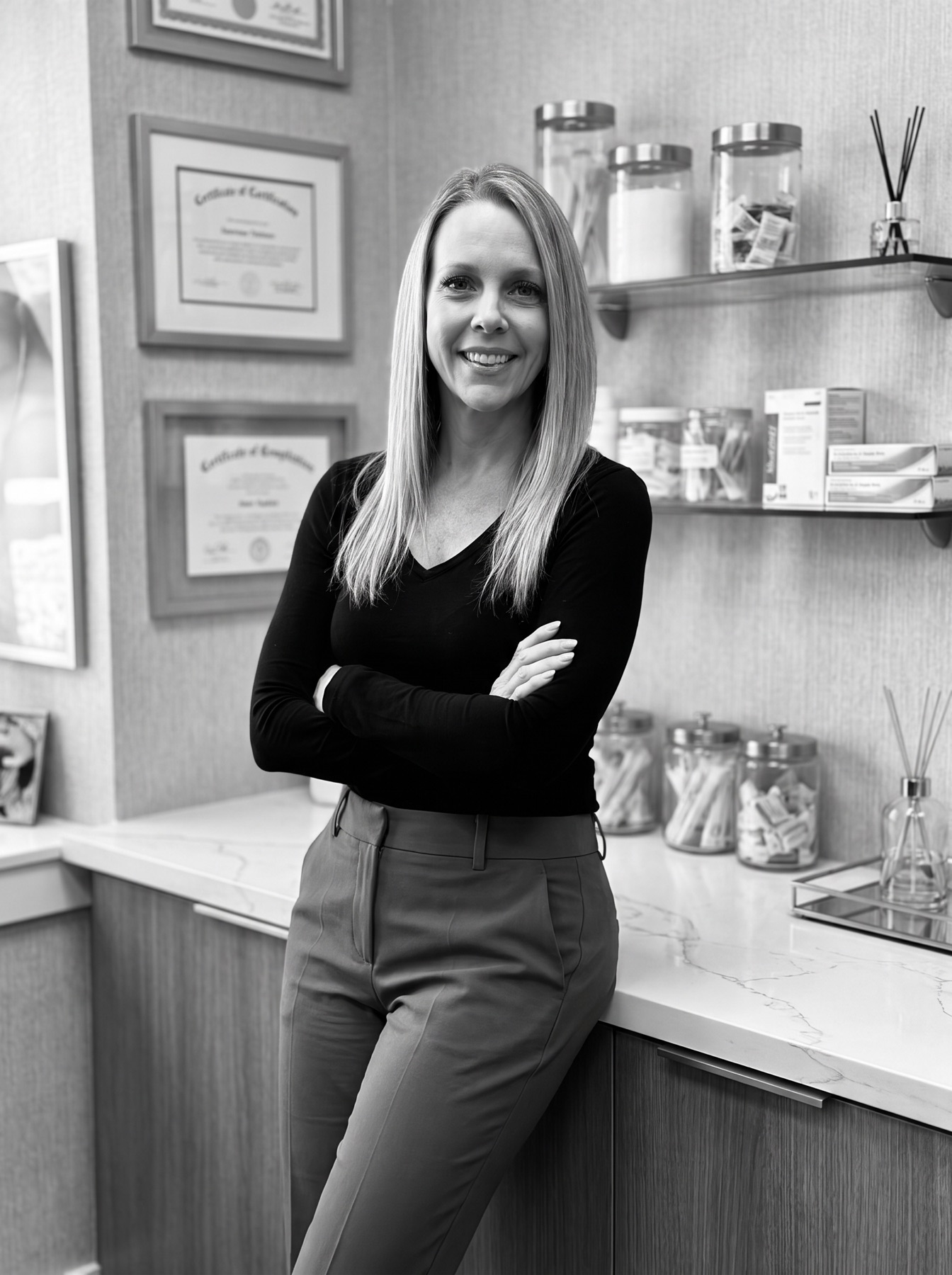 Heather Franks' training and certifications displayed at P31 Studio